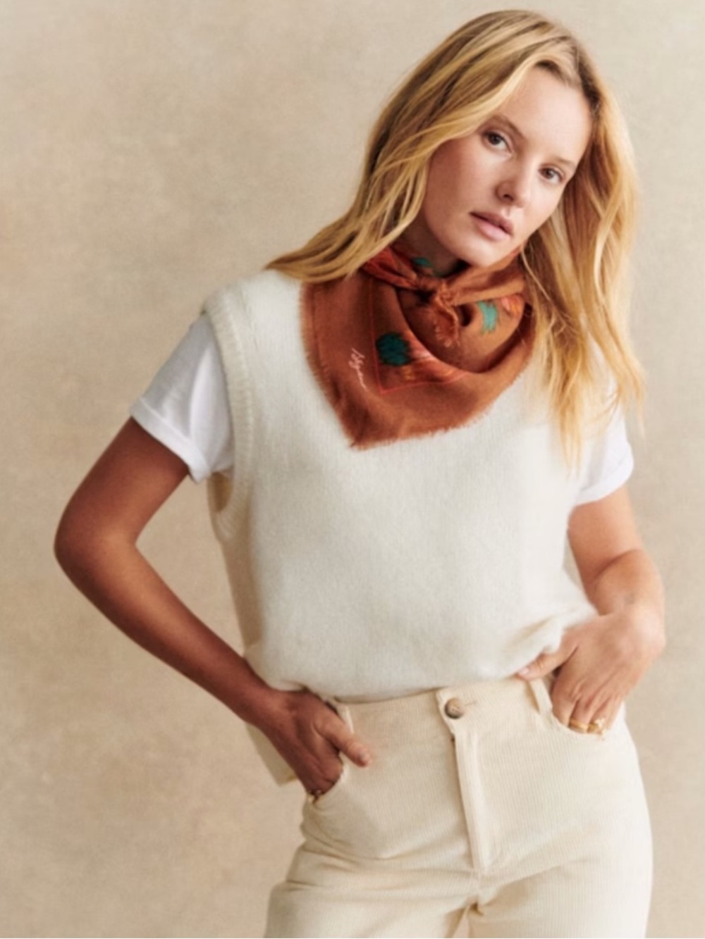 Sézane Samuel Jumper, S (Ecru)